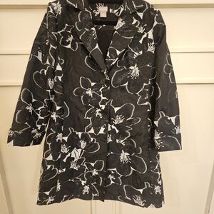 Chico's Monochrome Floral Jacket